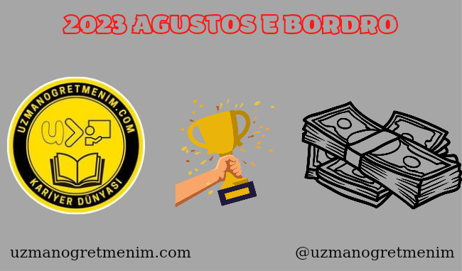 2023 Agustos Ayi E Bordro Erişime Açildi