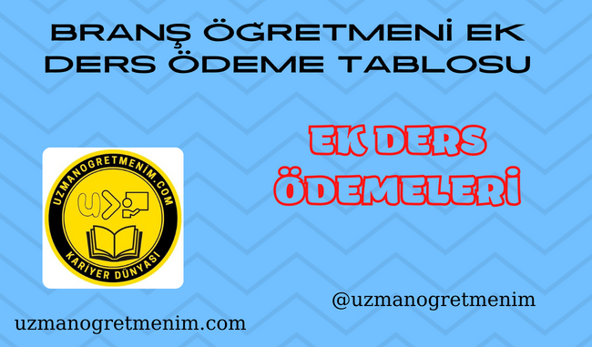 Branş Öğretmenleri Haftalık Kaç Saat Ek Ders Alır?