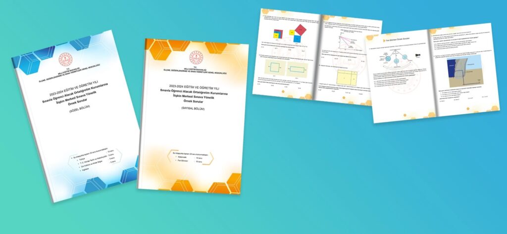 2023-2024 eğitim öğretim yılında sınavla öğrenci alacak ortaöğretim kurumlarına ilişkin merkezî sınava yönelik hazırlanan yeni örnek soru kitapçıkları öğrencilerin erişimine açıldı.