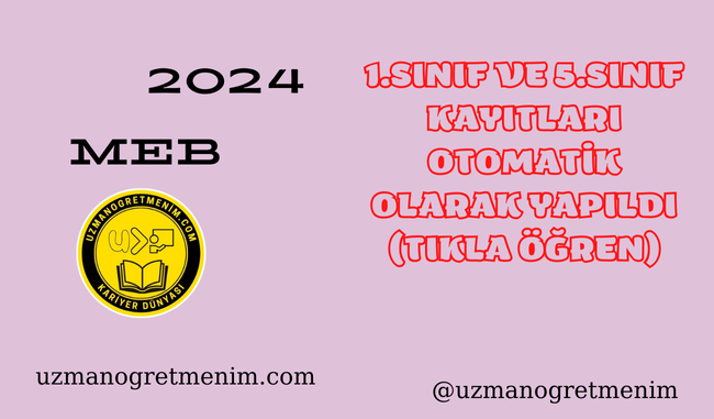 İlkokul Birinci Sınıf ve Ortaokul Beşinci Sınıfa Başlayacak Öğrencilerin Okul Kayıtları Adrese Dayalı Olarak Yapıld